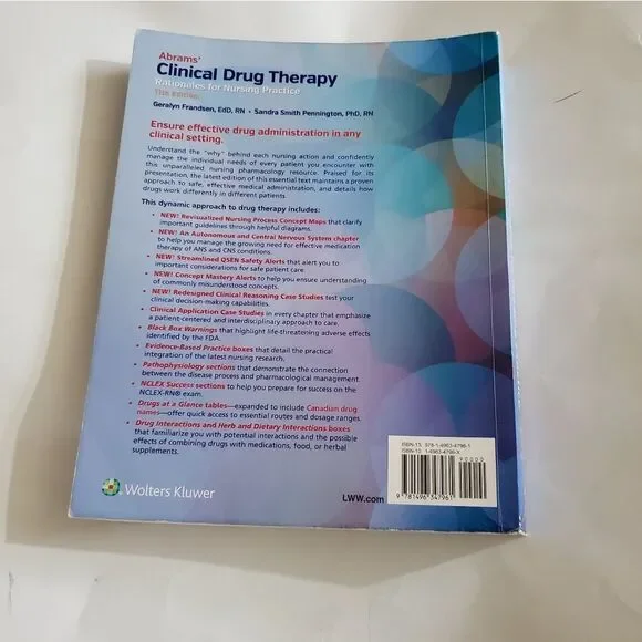 Abrams' Clinical Drug Therapy 11th Edition - Picture 2 of 7